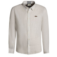 Aeronautica Militare hør skjorte. Italy. Hvid.