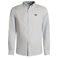 Aeronautica Militare oxford skjorte. Italy. Lysblå strib.