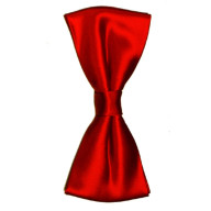 butterfly til mænd i satin, rød