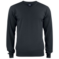 cutter & buck herre striktrøje v-hals