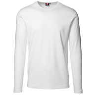 langærmet t-shirt til mænd hvid