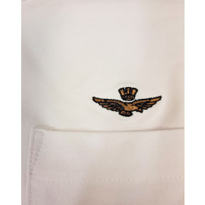 Aeronautica Militare stretch piqué skjorte til mænd