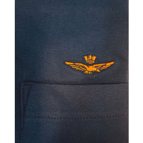 Aeronautica Militare stretch piqué skjorte til mænd