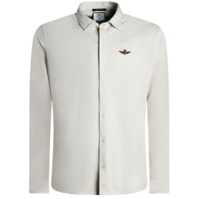 Aeronautica Militare stretch piqué skjorte til mænd