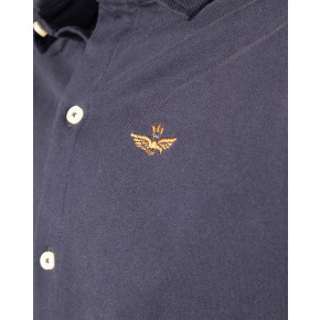 Aeronautica Militare stretch piqué skjorte til mænd