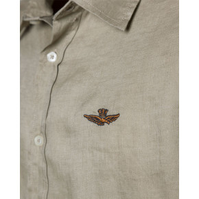 Aeronautica Militare hør skjorte. Italy. Sand.