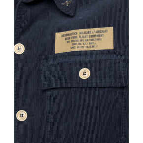Aeronautica Militare skjorte jakke. Fløjl. Marine.