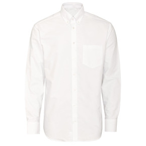 Bosweel herre skjorte oxford classic fit button down hvid