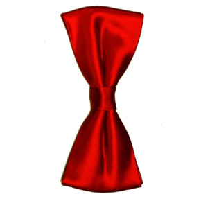 butterfly til mænd i satin, rød