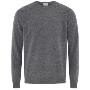 Clipper herre cashmere striktrøje med o-hals