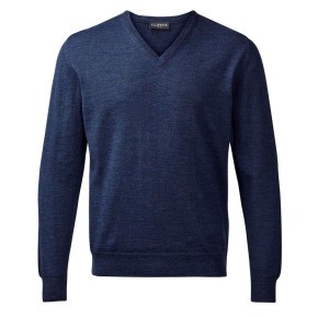 Clipper herre striktrøje med v-hals