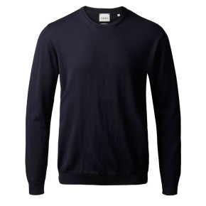 Clipper herre striktrøje med o-hals