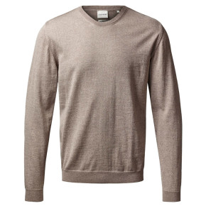 Clipper herre striktrøje med o-hals