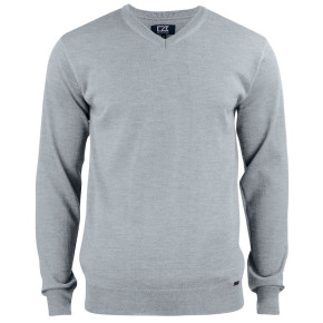 cutter & buck herre striktrøje v-hals