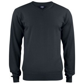 cutter & buck herre striktrøje v-hals