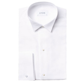 Eton smoking/kjole skjorte. Hvid