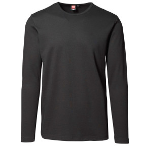 langærmet t-shirt til mænd sort