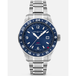 Montblanc ur. 1858 GMT. Blå skive.