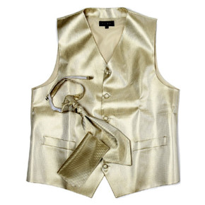 vest og plastron sæt til mænd